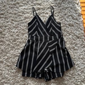 Black & white romper